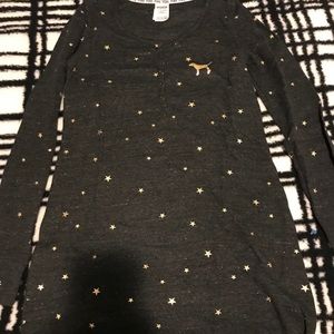 PINK VS Stars Long Sleeve Sleep Shirt